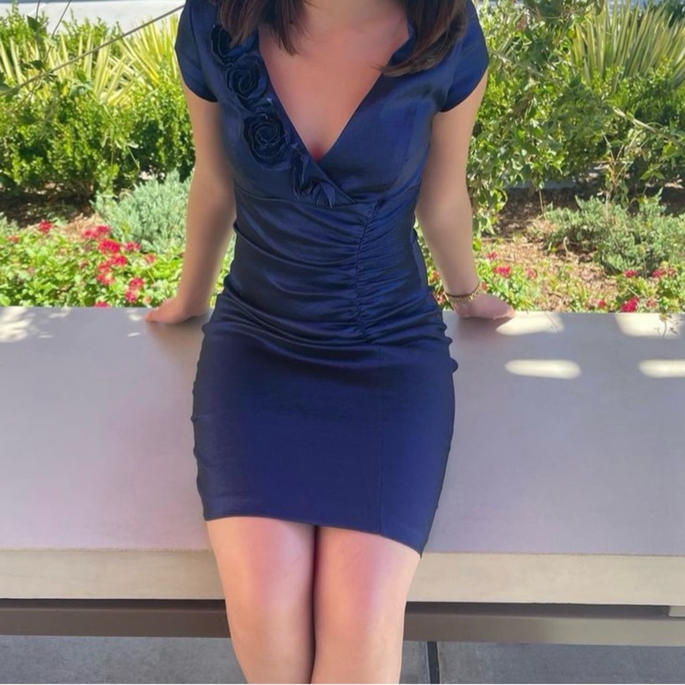 Pompous Studio Night Party Dress Blue